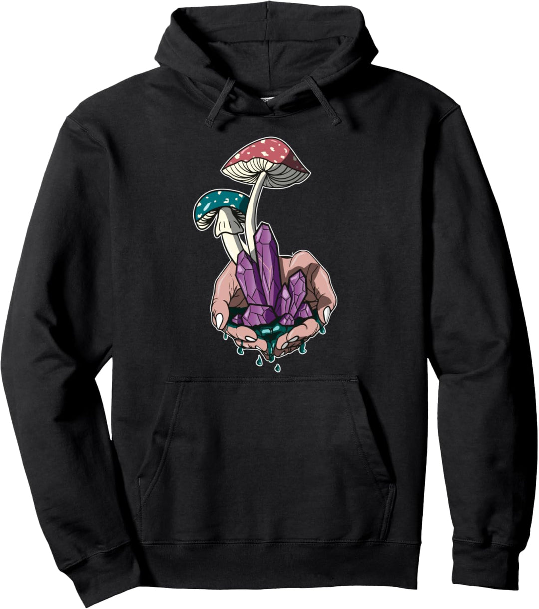 Goblincore Aesthetic Clothes, Pilze, Wasser und Minerale Pullover Hoodie