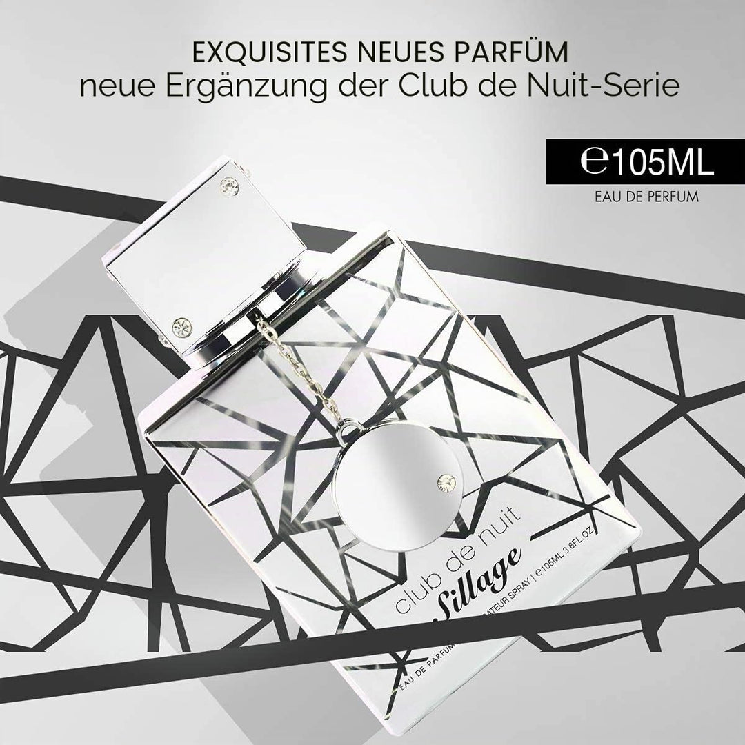 ARMAF Club De Nuit Sillage Eau de Parfum, frischer Duft, 105