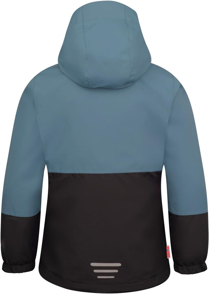 Trollkids wasserdichte atmungsaktive Kinder 3in1 Jacke mit verstellbarer Kapuze und Strickfleece-Inn