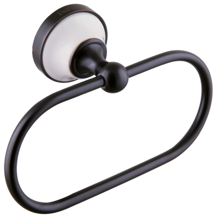 PaulGurkes Nostalgie Retro Handtuchring Handtuchhalterung schwarz Bad Accessoires Landhausstil Badac