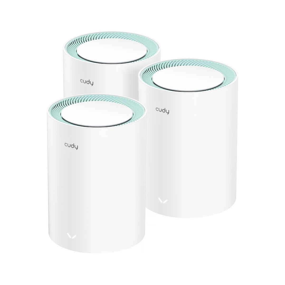Cudy Dualband AX1500 WiFi 6 Mesh-WLAN-System, ersetzt Router und Extender, deckt bis zu 230 m², 3 Gi