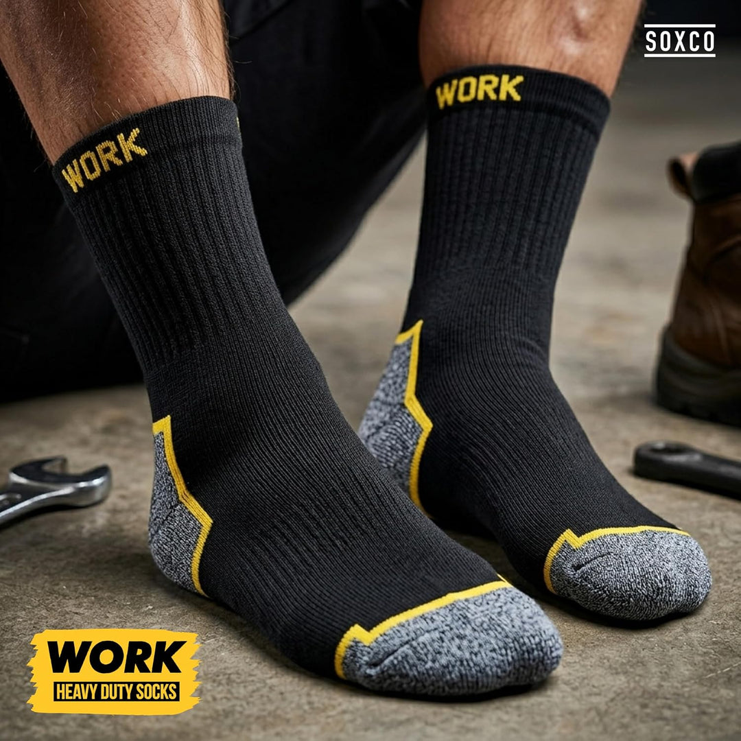 10 Paar Herren Socken Arbeitssocken WORK Socks 39-42 Schwarz (10 Paare), 39-42 Schwarz (10 Paare)
