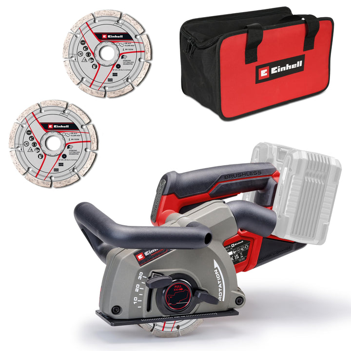 Einhell Professional Akku-Mauernutfräse TP-MA 36/30 Li BL - Solo Power X-Change (36 V, Schnittbreite