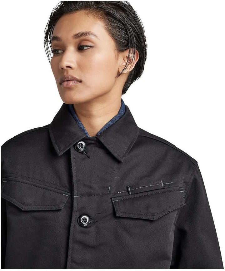G-STAR RAW Herren Worker Overshirts L Schwarz (Dk Black D21445-c900-6484), L Schwarz (Dk Black D2144