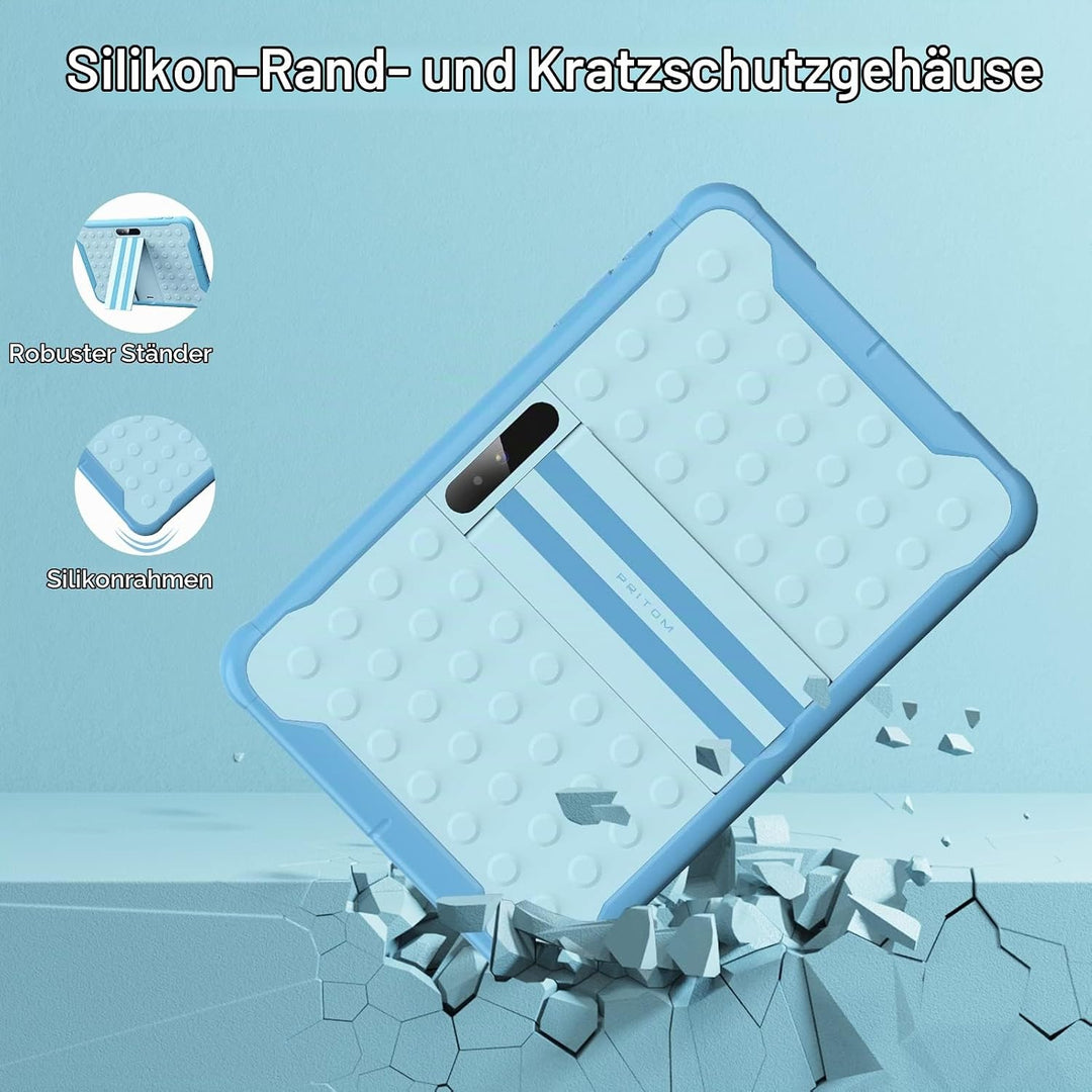 PRITOM Kinder Tablet 10 inch, Android 10,3G Telefon Tablet, Kindersicherung, WiFi Tablet für Kind, 6