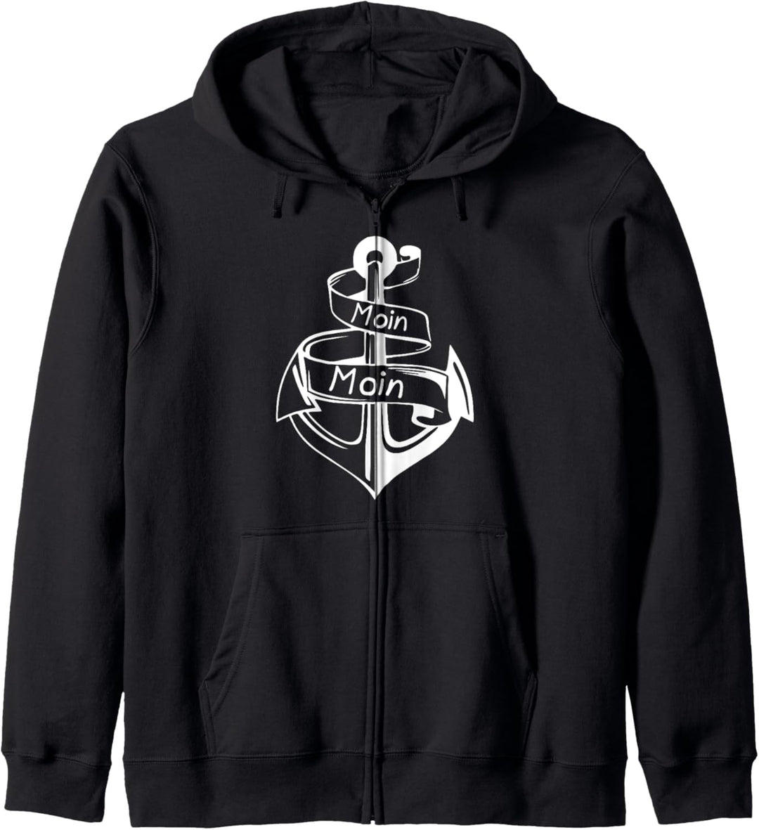 Moin Moin Anker Plattdeutsch lustig Geschenkidee Kapuzenjacke