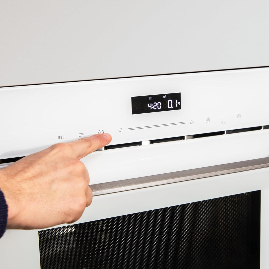 Cecotec Bolero Hexa MW703800 Glasweiss, 1450 W, 34 L Kapazität, Mikrowellenfunktion, Grillmodus, Def