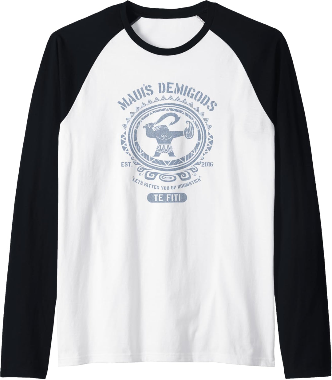 Künstlerisches Kreisporträt von Disney Moana Maui, Halbgötter, C2 Raglan