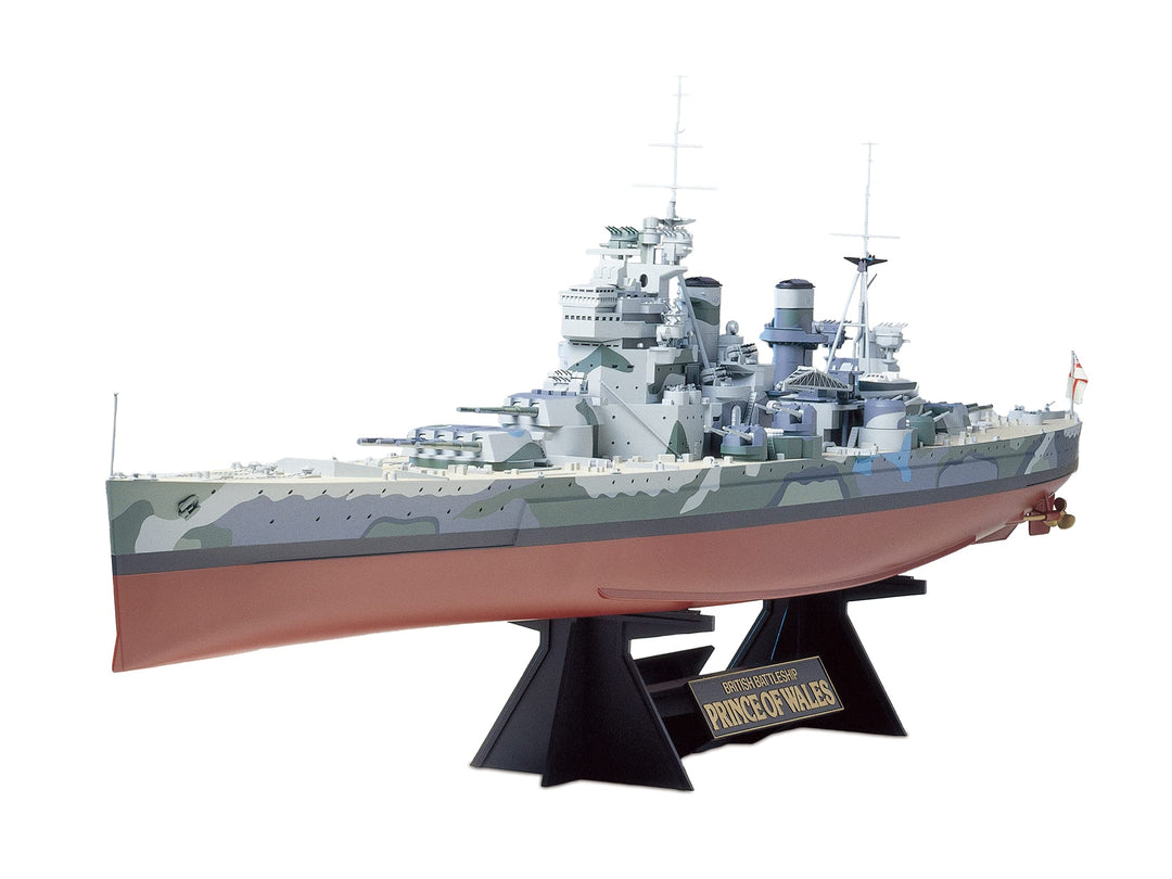 TAMIYA 78011 1:350 Britischer Prince of Wales Schlachts, originalgetreue Nachbildung, Modellbau, Pla