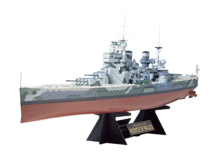 TAMIYA 78011 1:350 Britischer Prince of Wales Schlachts, originalgetreue Nachbildung, Modellbau, Pla