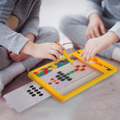Playmags Magnetic Board für Kinder - Magnetische Doodle Dots Board mit Magnetstift - Magna Doodle mi