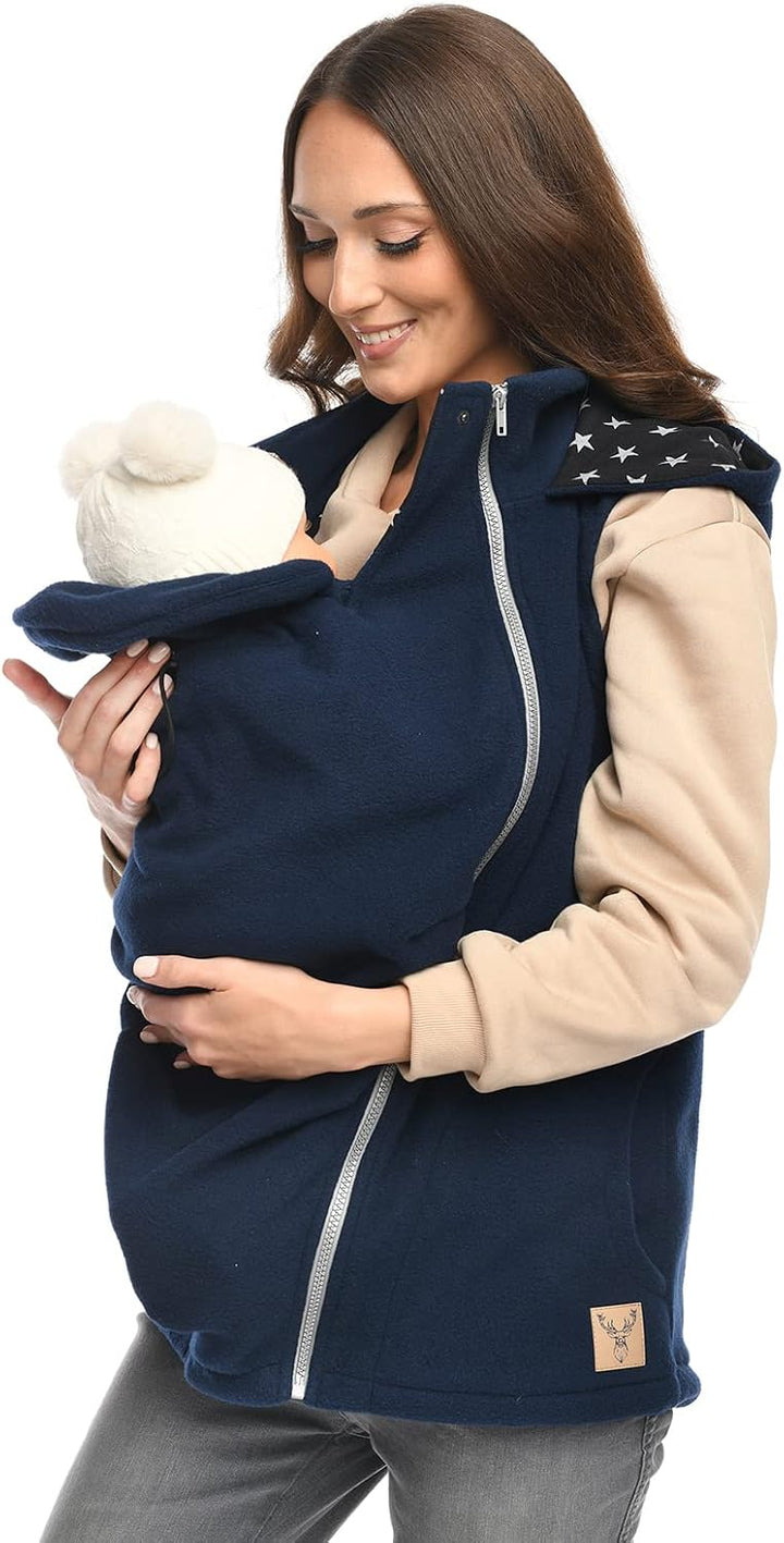 MijaCulture 3-in-1 Umstands-Trageweste ohne Ärmel – Zubehör für Babytrage oder Tragetuch, Modell 413