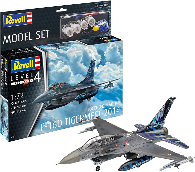 Revell 63844 Model Set Lockheed Martin F-16D Tigermeet 2014, Modellflugzeug zum Selberbauen 1,72, 21