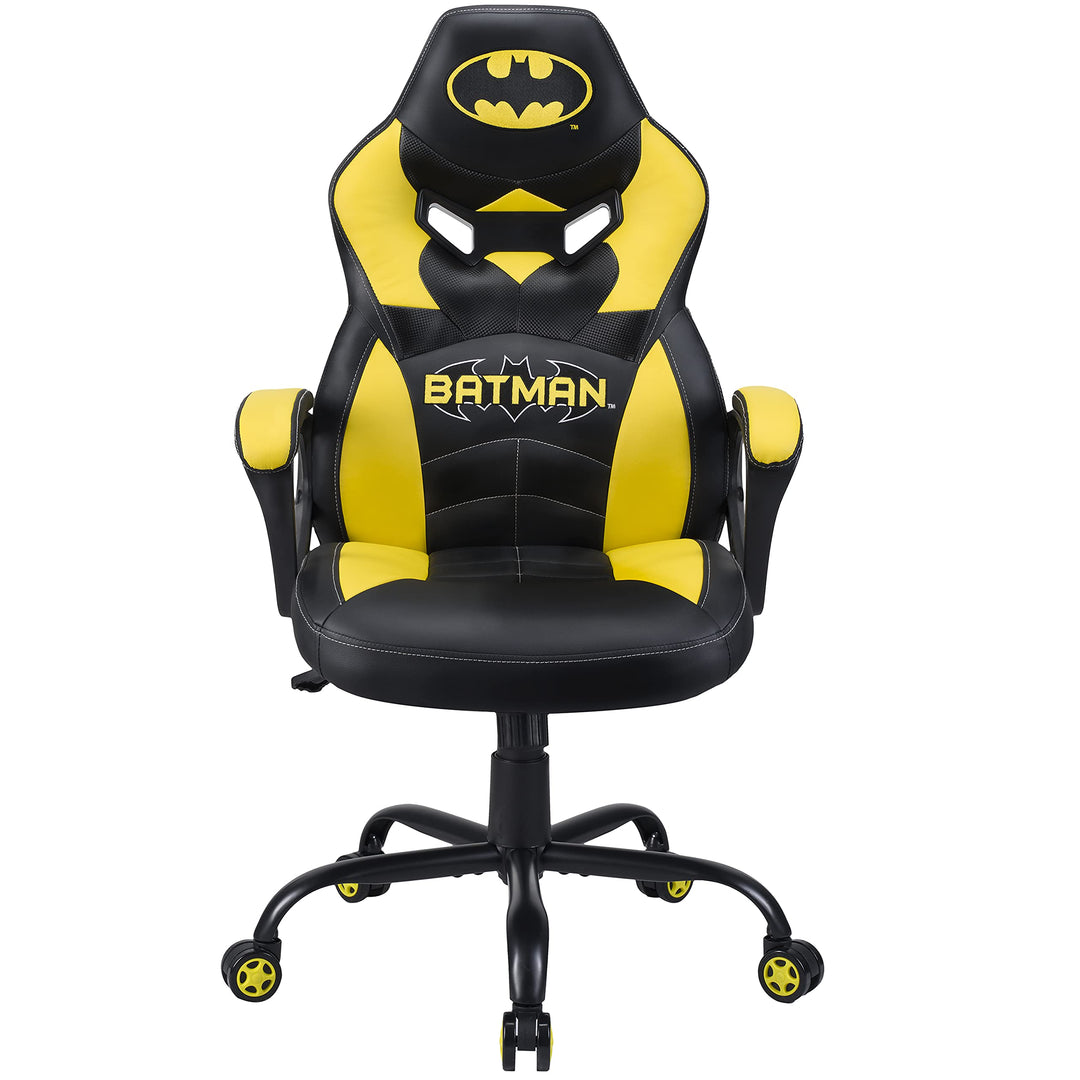 Subsonic Batman - Junior-Spielerstuhl - Spielerstuhl Büro - Offizielle Lizenz DC Comics Black & Yell