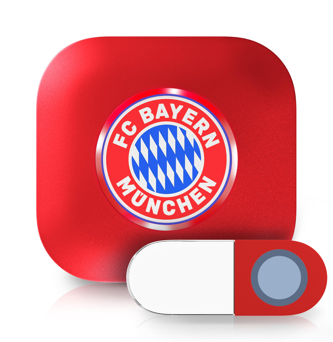 Heidemann Funkgong-Set FC Bayern München, Stern des Südens, FCB, bis 89 dB, wetterfest, inkl. Batter