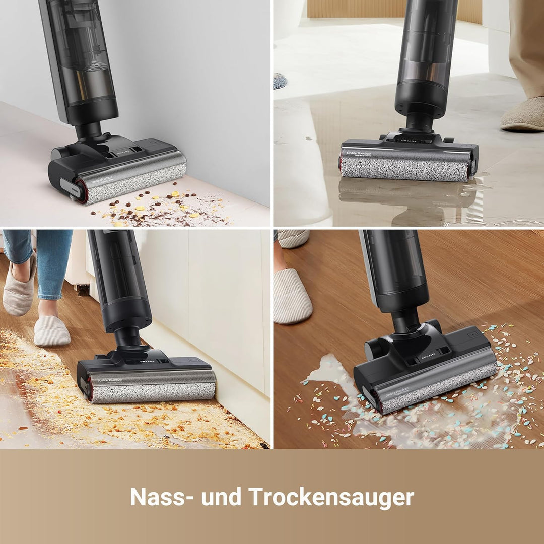 DREAME H12 Pro Ultra Nass- und Trockensauger, Bürstenreinigung 60 °C, 30 Min Heisslufttrocknung, Sel