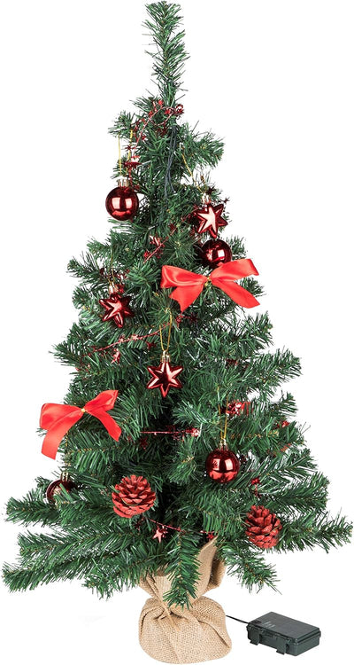 Bambelaa! Weihnachtsbaum Künstlich Mit Beleuchtung Geschmückt Tannenbaum Dekoriert Christbaum Beleuc