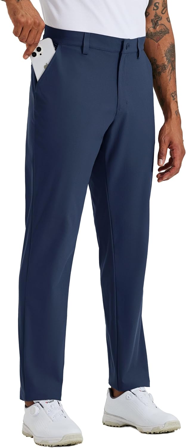 WILLIT Herren Golfhosen Stretch Kleid Hosen Slim Fit Schnelltrockner Casual Arbeitshose Stretchhose