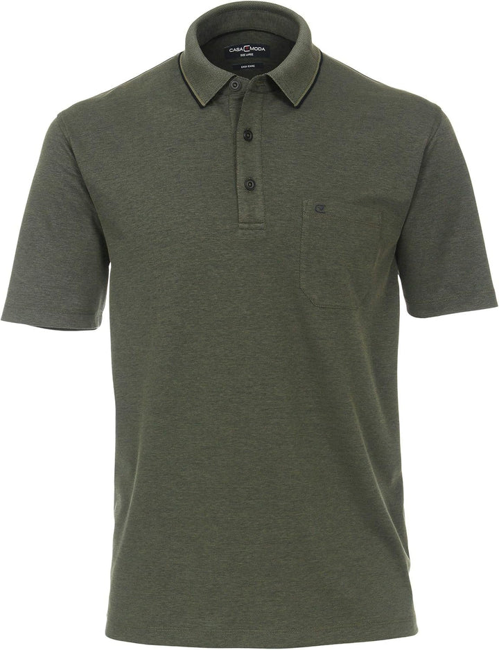 CASAMODA Polo-Shirt Uni S Türkisblau, S Türkisblau