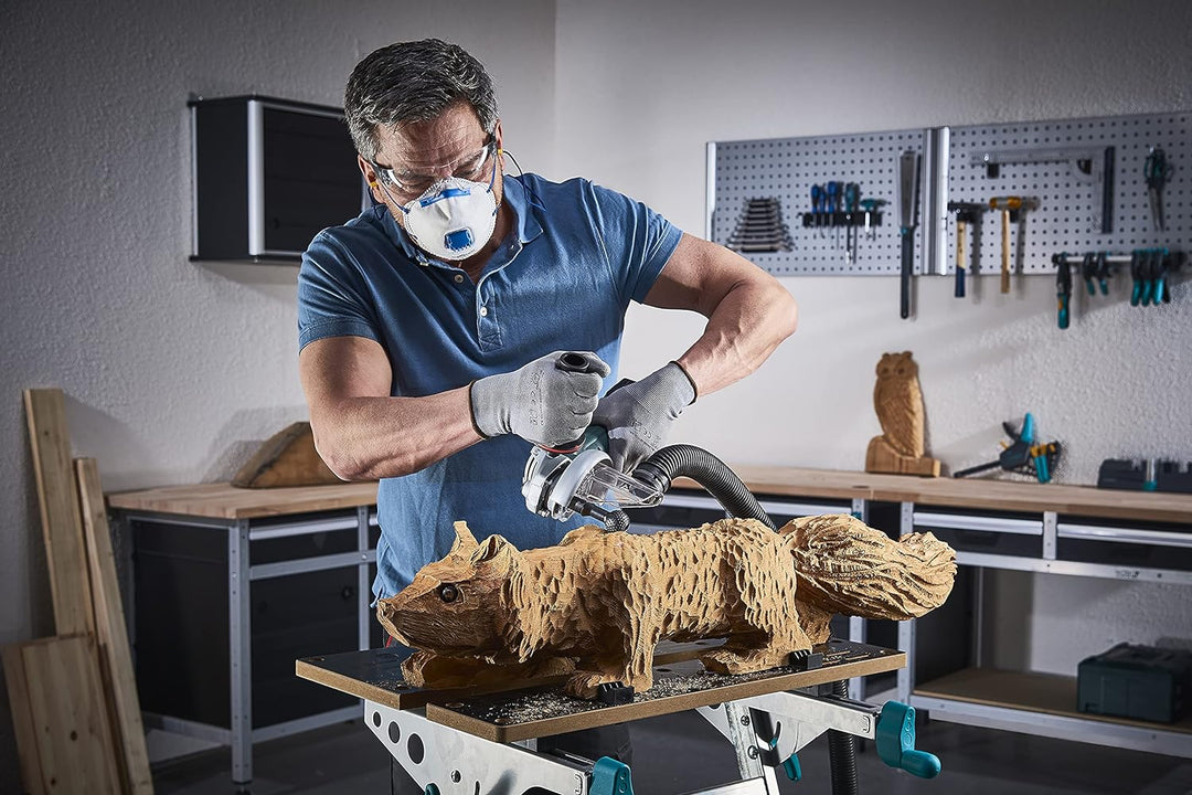 wolfcraft Kugelraspel für Winkelschleifer I 4386000 I Für das Raspeln von Vertiefungen und Konturen