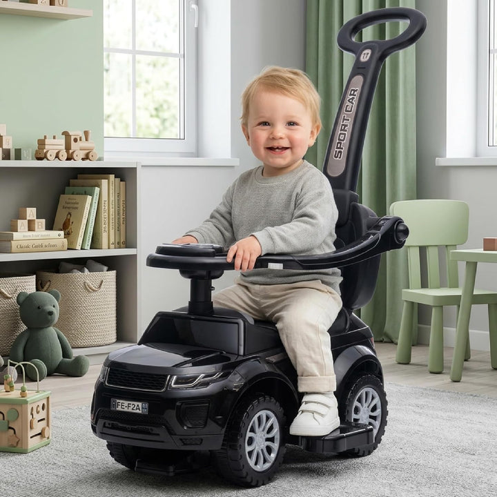 4in1 Kinderauto Rutschauto ab 1 Jahre und Schiebeauto mit Hupe und Musik, Rutschauto mit Stauraum un