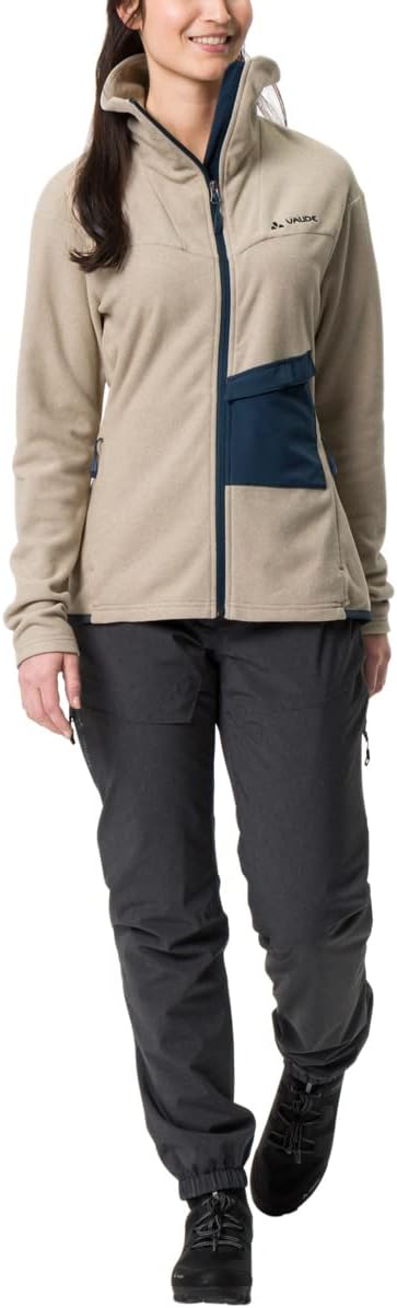 VAUDE Damen Women's Yaras Fleece Jacket Jacke 40 linen, 40 linen