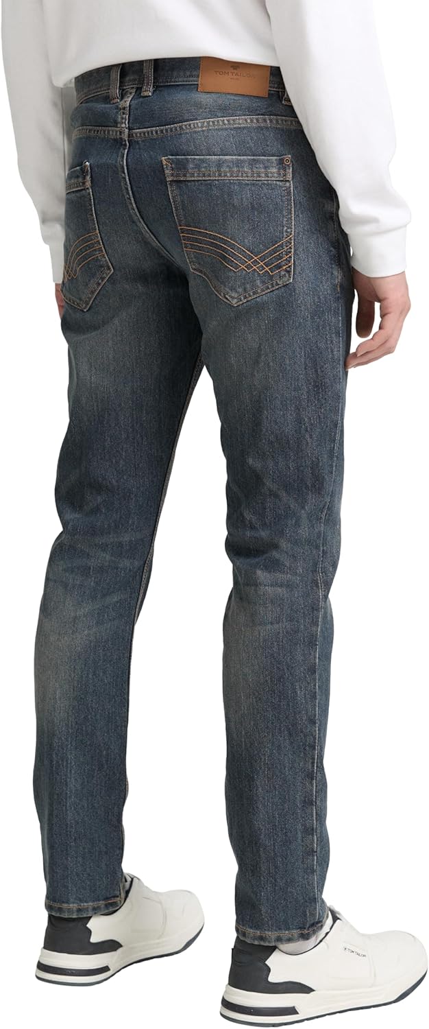 TOM TAILOR Herren Marvin Straight Jeans 32W / 36L 10281 - Mid Stone Wash Denim, 32W / 36L 10281 - Mi