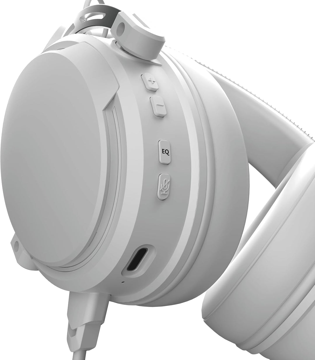Nubi NH1 White - Kabelgebundenes Gaming-USB-C-Headset mit Mikrofon