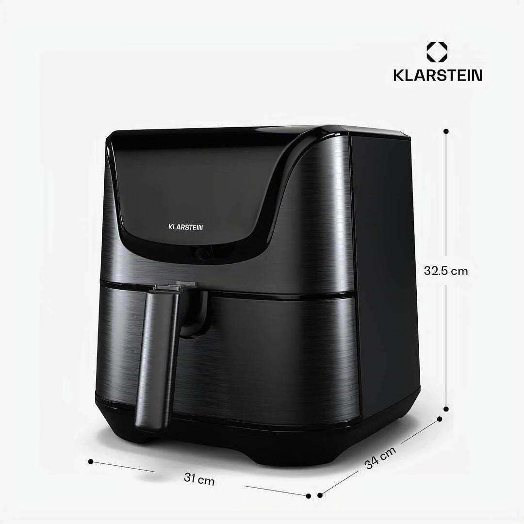 Klarstein AeroVital Deluxe Heissluftfritteuse – 5,4 L Airfryer, 1700 W, Touch-Display, 8 Programme,