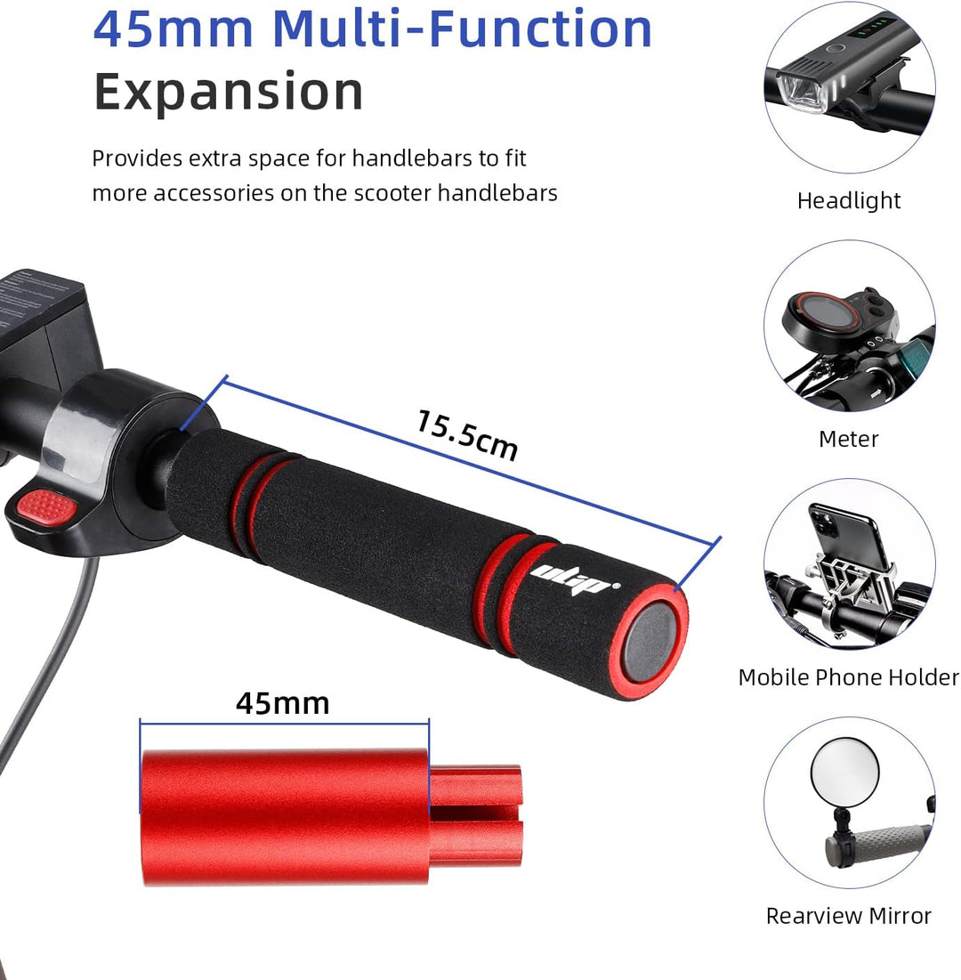 ulip Scooter Aluminium Lenker Verlängerung Set für Armaturenbrett Handys Rückspiegel für Xiaomi M365