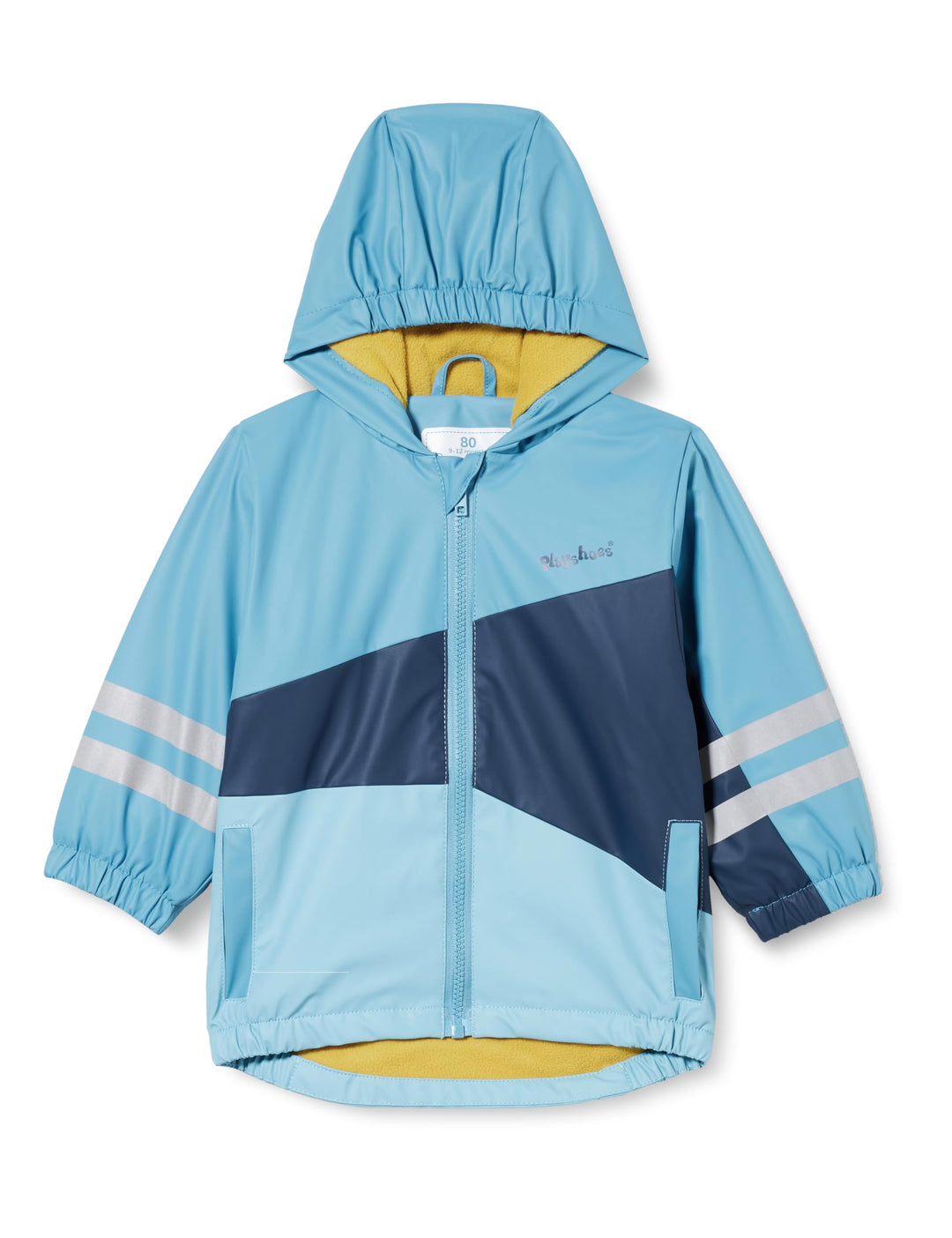 Playshoes Unisex Kinder Fleece-Futter Regenmantel Regenjacke Regenbekleidung 80 Blau, 80 Blau