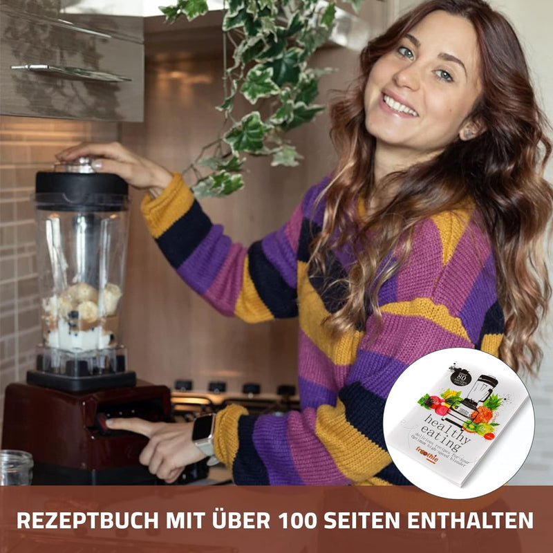 Hochleistungsmixer Optimum 9200A, 2611 Watt, 3.5PS, 6 Edelstahlklingen, 48000 U/min, 2L BPA-freier B