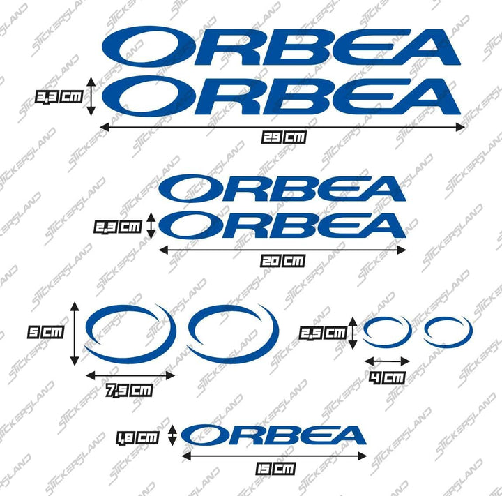 Stickersland® Aufkleber-Set kompatibel mit Rahmen MTB Mountainbike und Helm | Decals Aufkleber für F