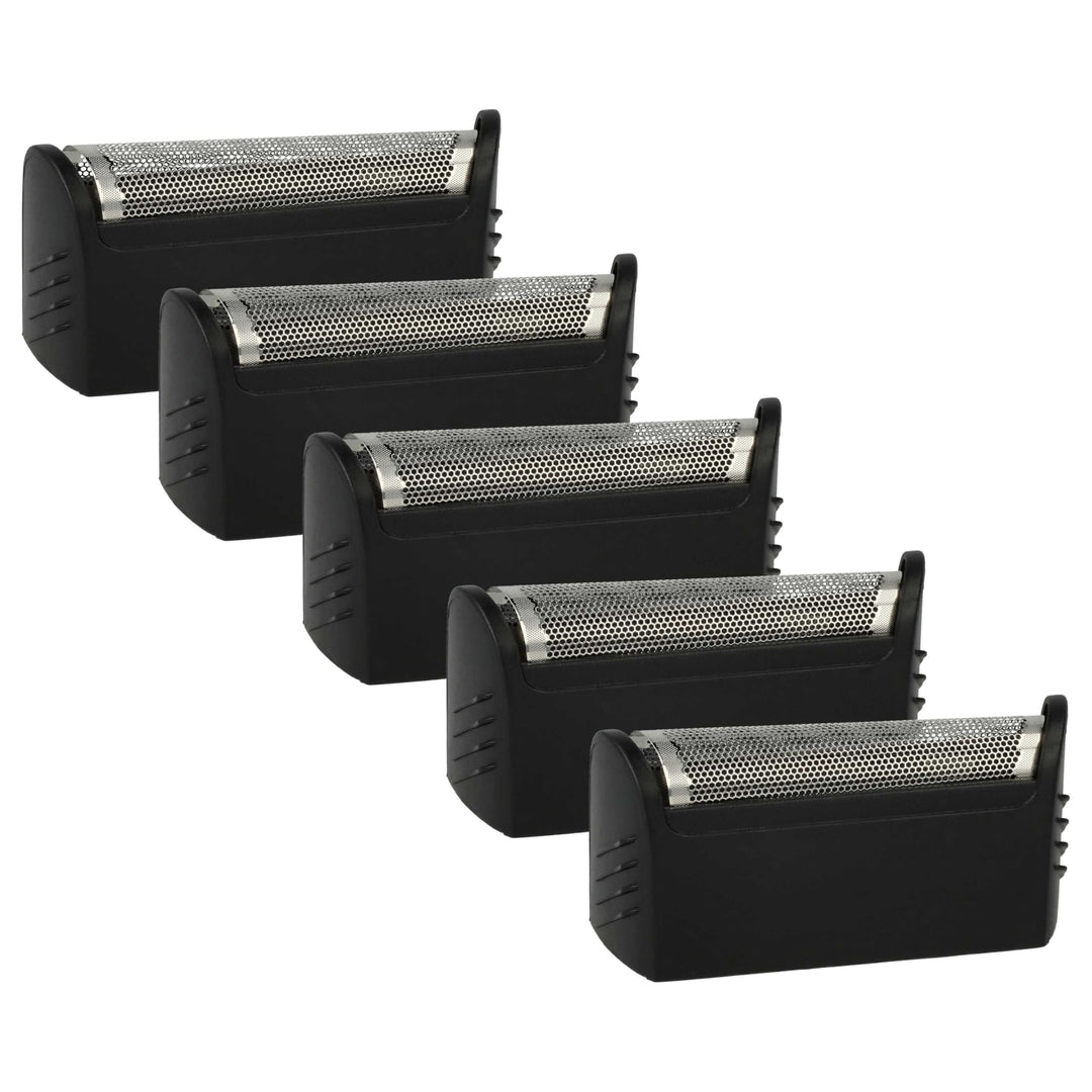 vhbw 5x Scherfolie Ersatz für Braun 597, 596 für Elektrorasierer + Rahmen, schwarz/silber