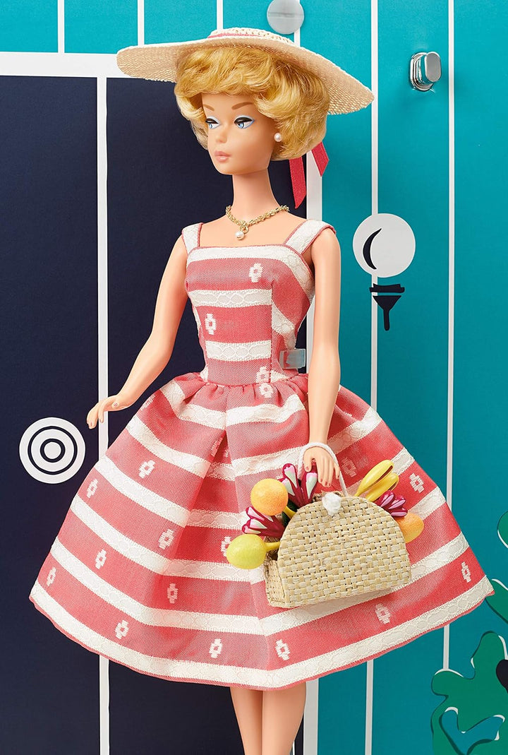 Barbie GNC38 - Signature 75th Anniversary Retro Traumvilla, 1962 Traumvilla Nachbildung mit Barbie-P