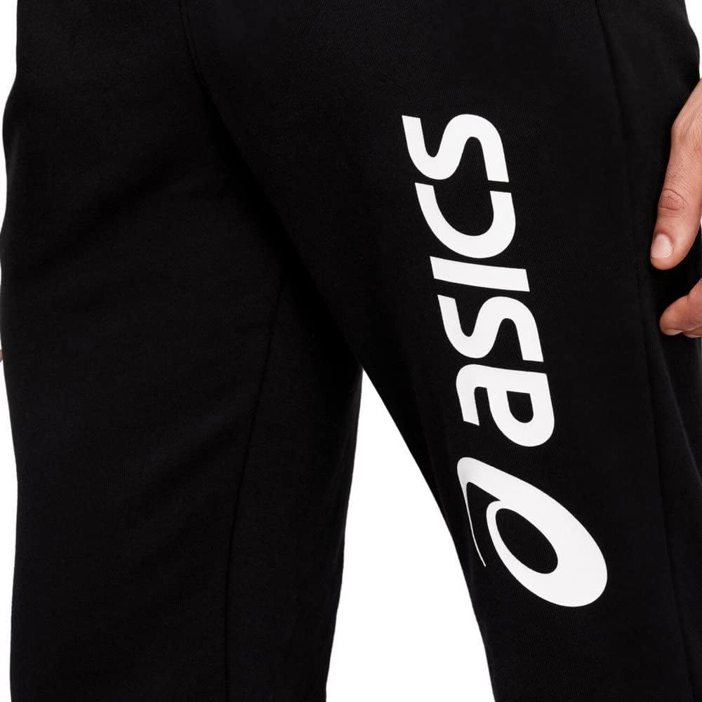 ASICS Herren Hose Big Logo Sweat Pant, Performance Schwarz / Brilliant Weiss