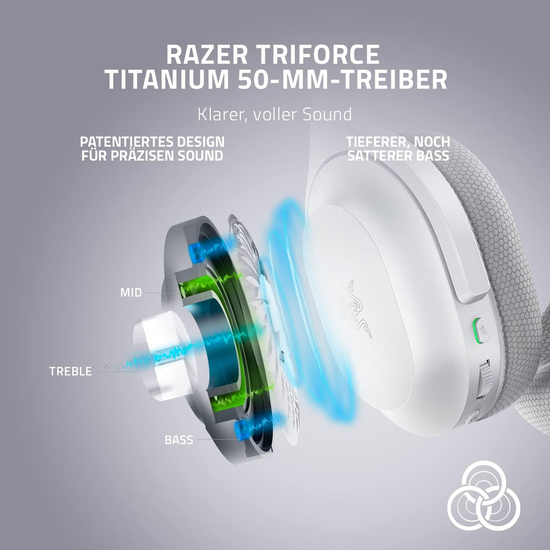 Razer Barracuda - Kabelloses Multiplattform-Headset für Gaming und Mobile Geräte (SmartSwitch Dual W