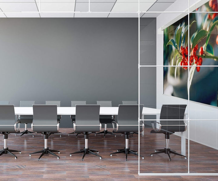celexon manuell ausziehbare Heimkino- und Business-Rollo-Beamer-Leinwand 4K und Full-HD mit Slow-Ret