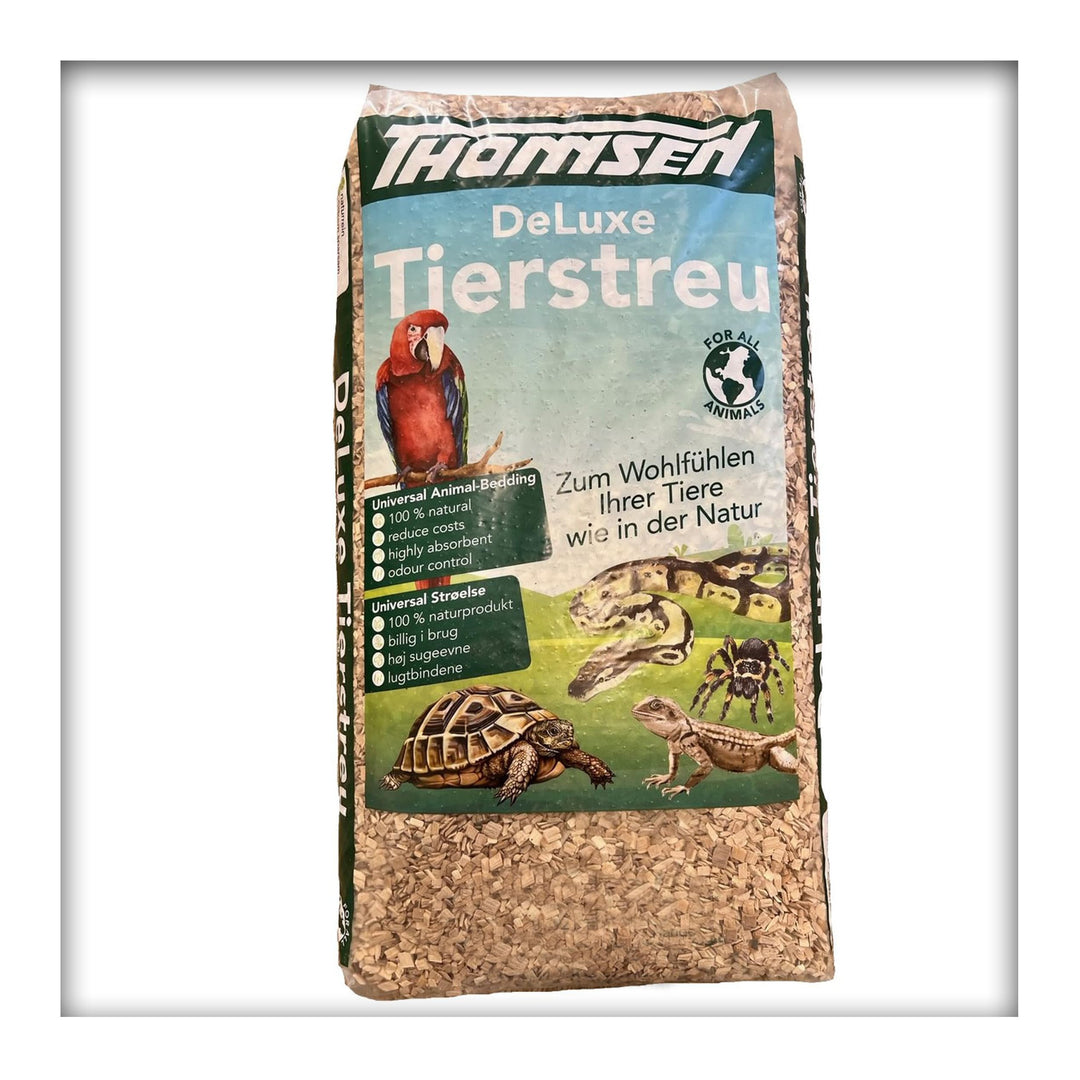 Kieskönig 60 Liter Deluxe Tierstreu XXL grob Buchenholz-Granulat Vögel, Nager, Reptilien