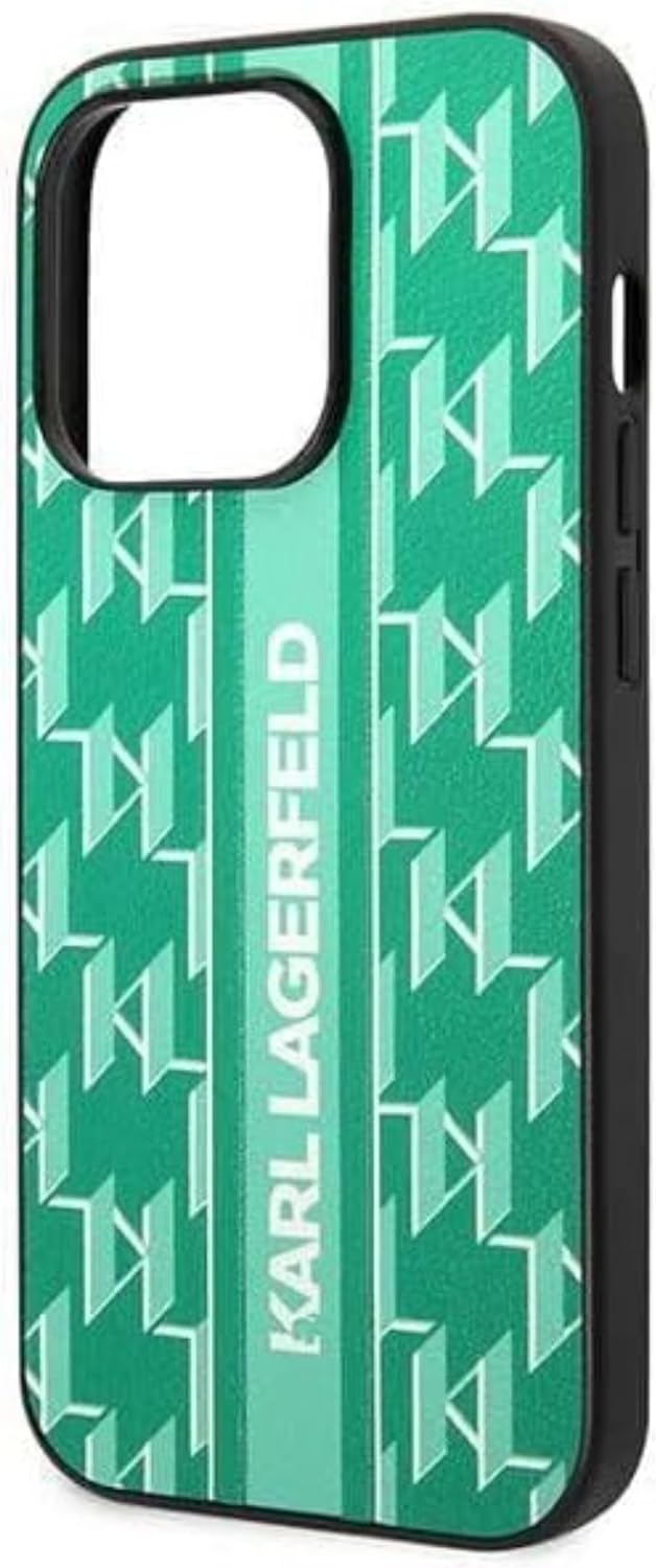 Karl Lagerfeld KLHCP14XPGKLSKN hülle für iPhone 14 Pro Max 6,7" hardcase grün/Green Monogram Stripe
