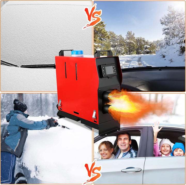 Yakimz Standheizung Diesel 5KW Diesel Lufterhitzer, 12V Air Diesel Heizung, Luft Dieselheizung mit L