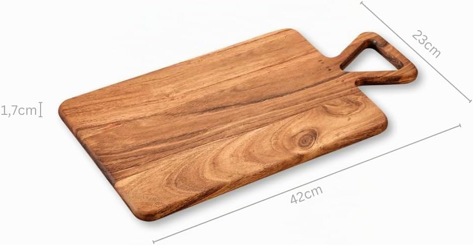 KESPER | Schneidbrett, Material: Akazienholz, Masse: 42 x 23 x 1,5cm, Farbe: Braun| 29130 42L x 23B