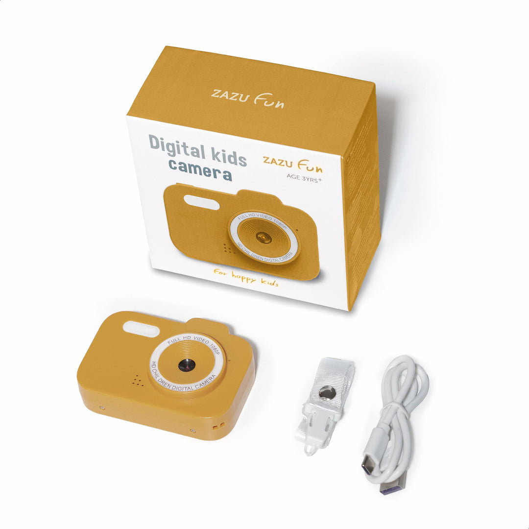 ZAZU Fun HD Digitalkamera für Kinder – 1080P Video, 2,0-Zoll-Display, wiederaufladbar, tragbare Kind