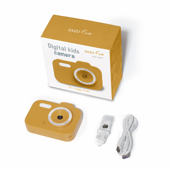 ZAZU Fun HD Digitalkamera für Kinder – 1080P Video, 2,0-Zoll-Display, wiederaufladbar, tragbare Kind