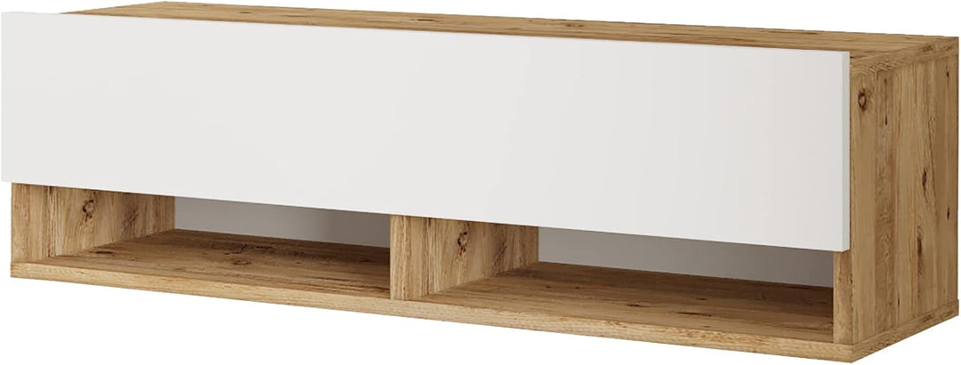 [en.casa] TV Board Laitila TV Schrank mit 2 Ablagen 2 Schranktüren Lowboard Fernsehtisch 100 x 31,5