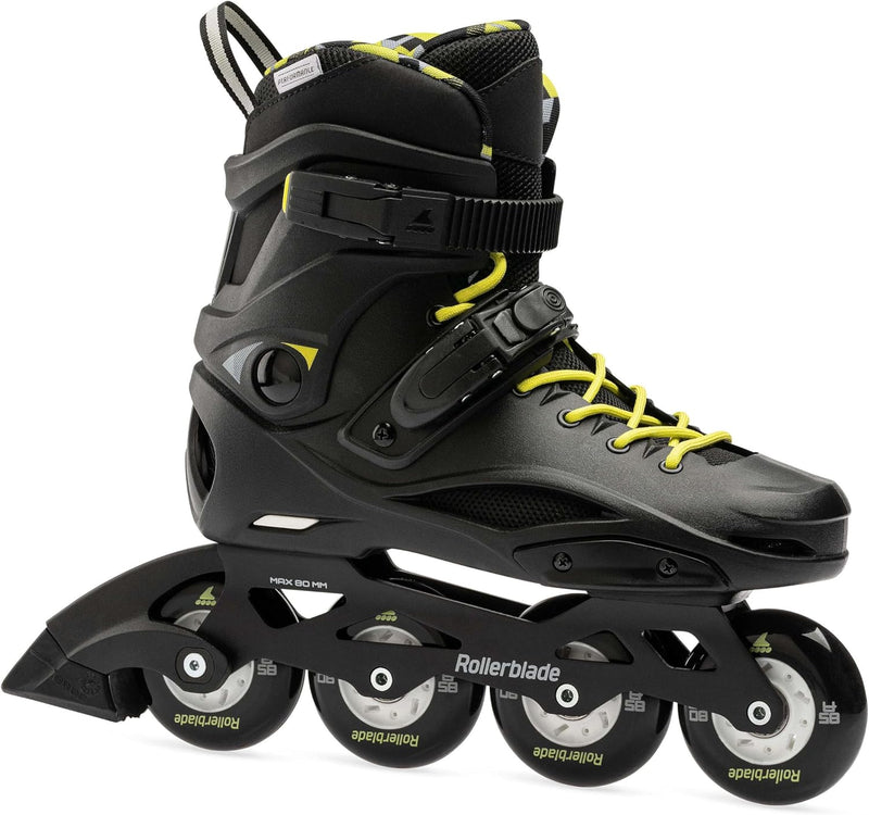 Rollerblade Unisex – Erwachsene Rb Cruiser Inlineskate 260 Black/Neon Yellow, 260 Black/Neon Yellow