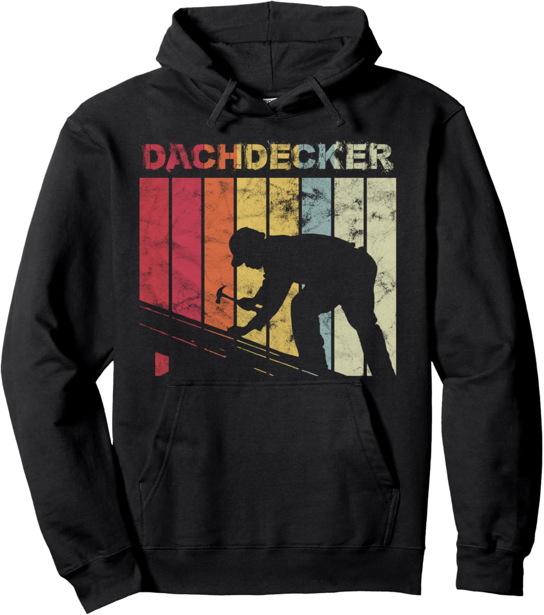 Dachdecker Handwerker Zimmermann Vintage Retro Geschenk Pullover Hoodie