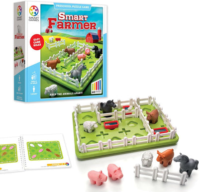 smart games - Smart Farmer, Puzzle Game with 60 Challenges, 4+ Years