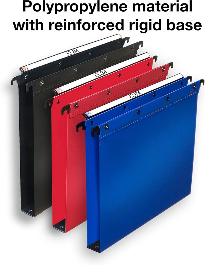 L Oblique Hängemappen im Folio-Format blau, blau