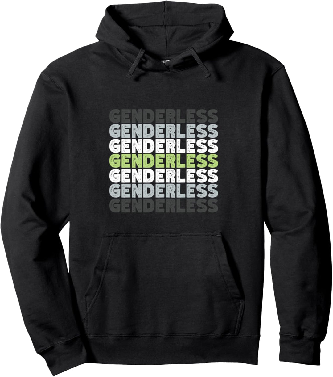 Genderless – Agender Pride Flaggen-Farben. Pullover Hoodie
